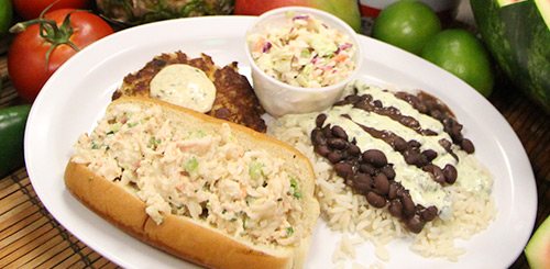 crab cake lobster Roll platter